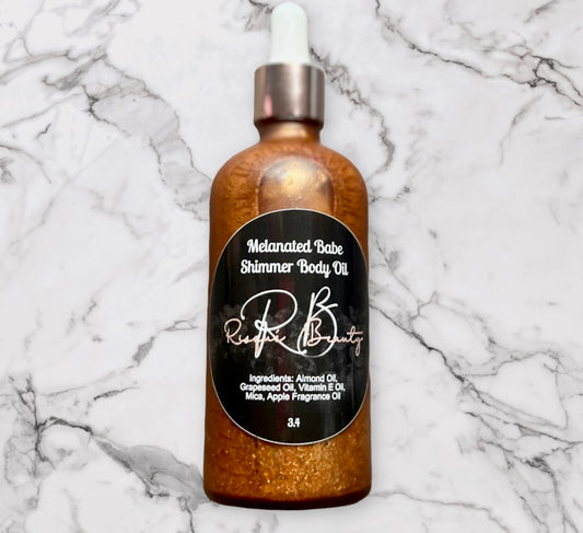 Melanated Babe Shimmer Body Oil